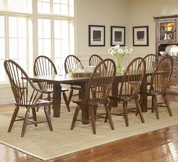 Broyhill Furniture Attic Rustic 9 Piece Dining Set Baer's Furniture